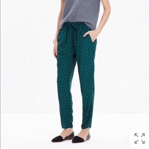 Madewell Track Trouser foulard dot